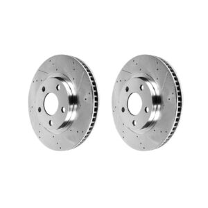 Slotted and Drilled Sport Brake Rotors for ES350/NX/Camry/Avalon/RAV4 (2015-2022) - Full Set