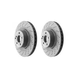 Slotted and drilled sport brake rotors S-CLASS 2007-2010 - Full set