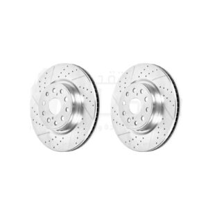 LS 2007-2017 Slotted and Drilled Sport Brake Rotors - Full Set