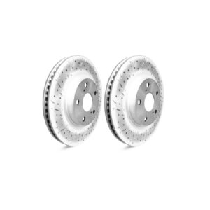 Front slotted and drilled sport brake rotors for Fortuner (2006-2019)