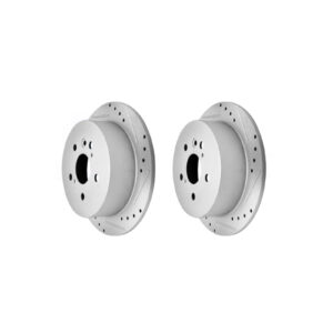 Slotted and drilled sport brake rotors (RX 2010-2015) - Full set
