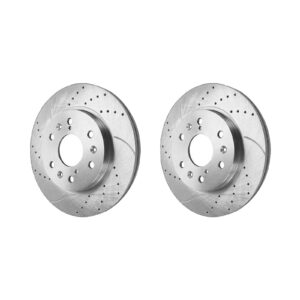 Drilled and Slotted Sport Brake Rotors Yukon/Sierra/Escalade/Suburban/Tahoe/Avalanche/Silverado (2005-2020) - Full Set