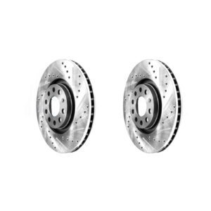 Sport Slotted and Drilled Brake Rotors Audi A3/Q3 / Volkswagen Passat / Tiguan / Jetta (2006-2018) - Full Set